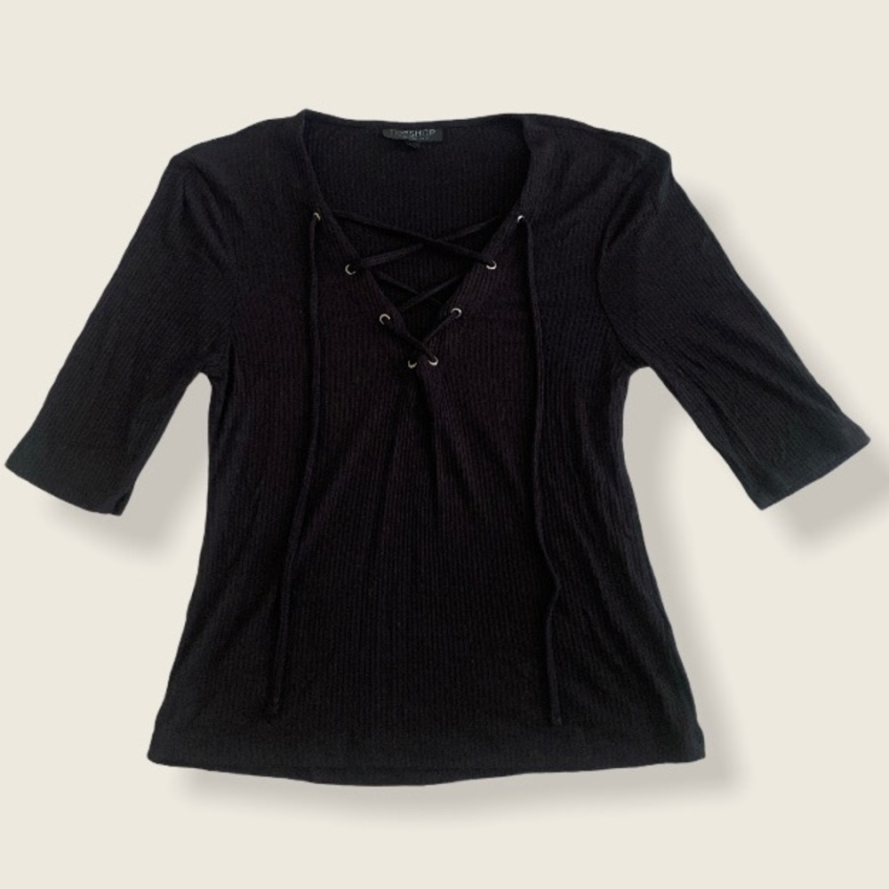 Topshop Crisscross Top